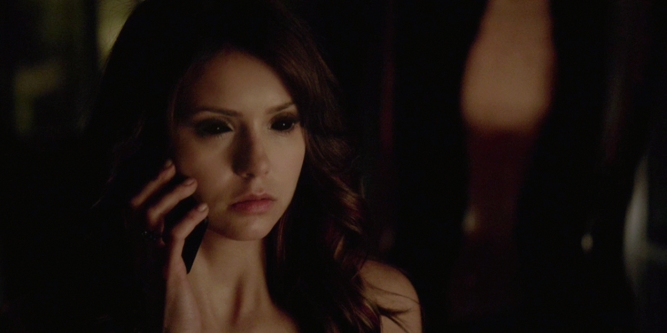 Katherine on the phone in TVD