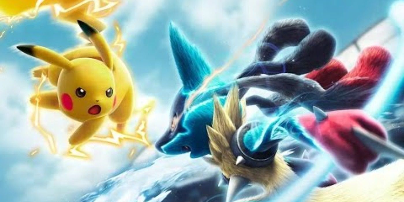 Pikachu Mega Lucario Pokken Pokemon Cover