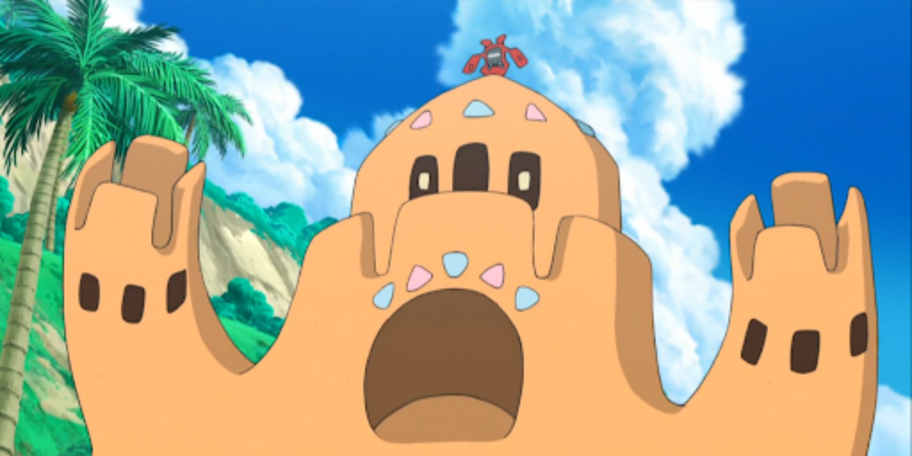A Palossand in the Pokémon anime