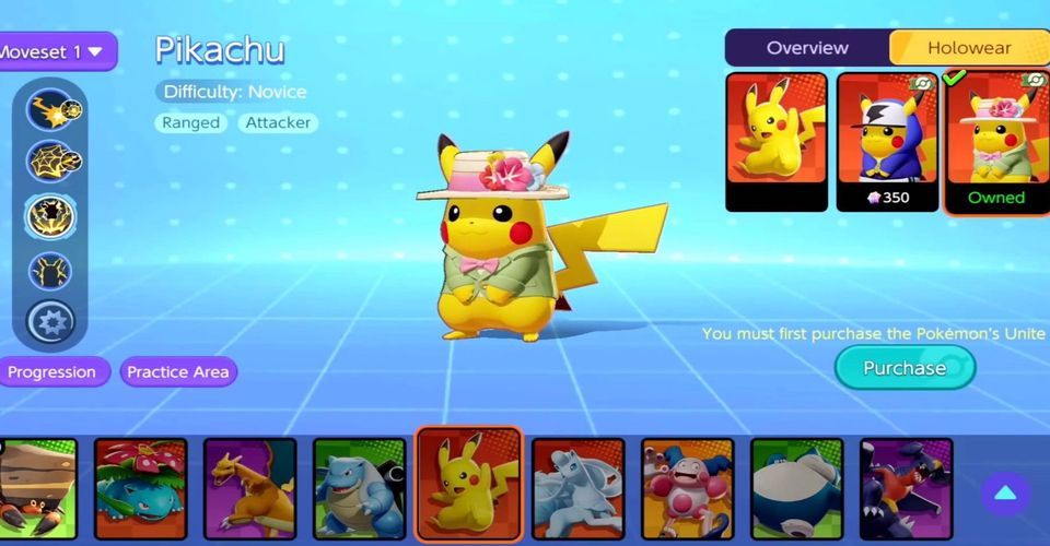 pokemon unite pikachu build