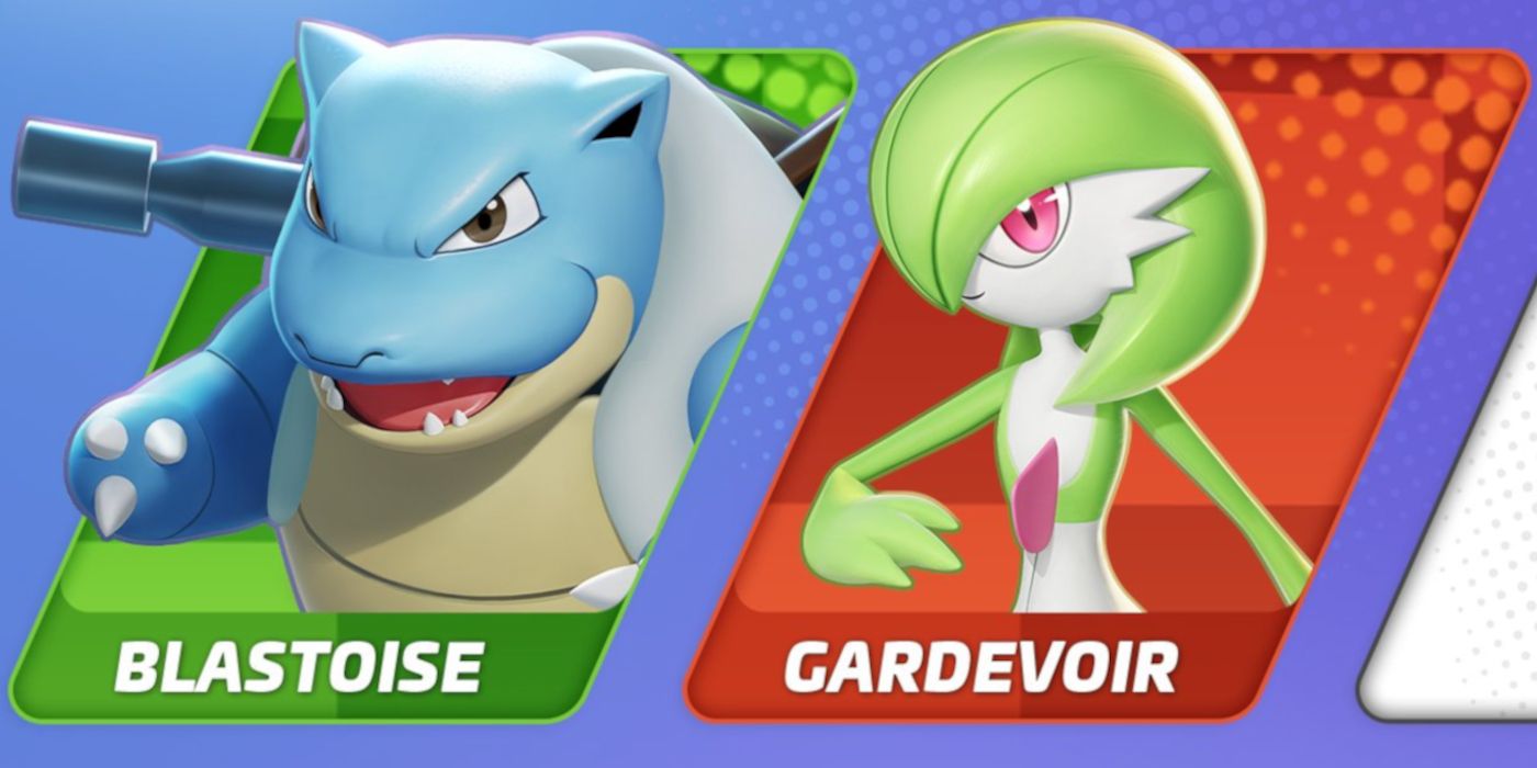 Blastoise and Gardevoir as seen in Pokémon Unite 