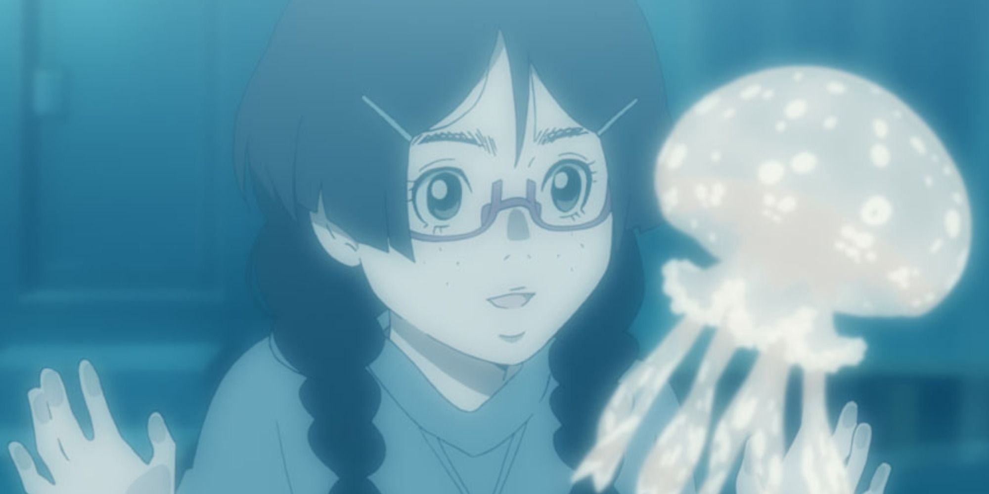 Tsukimi visits Clara, her jellyfish friend