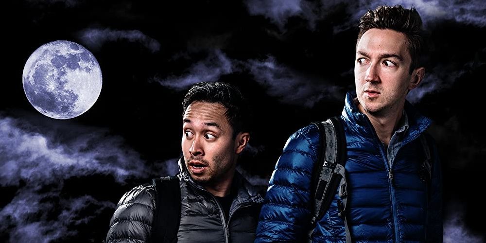 Arte promocional de Buzzfeed Unsolved Supernatural com Shane Madej e Ryan Bergara