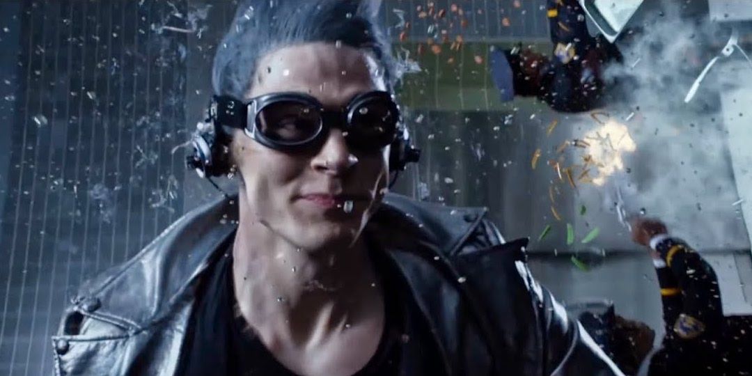 Quicksilver running on the wall in the kitchen scene in X-Men Days of Future Past