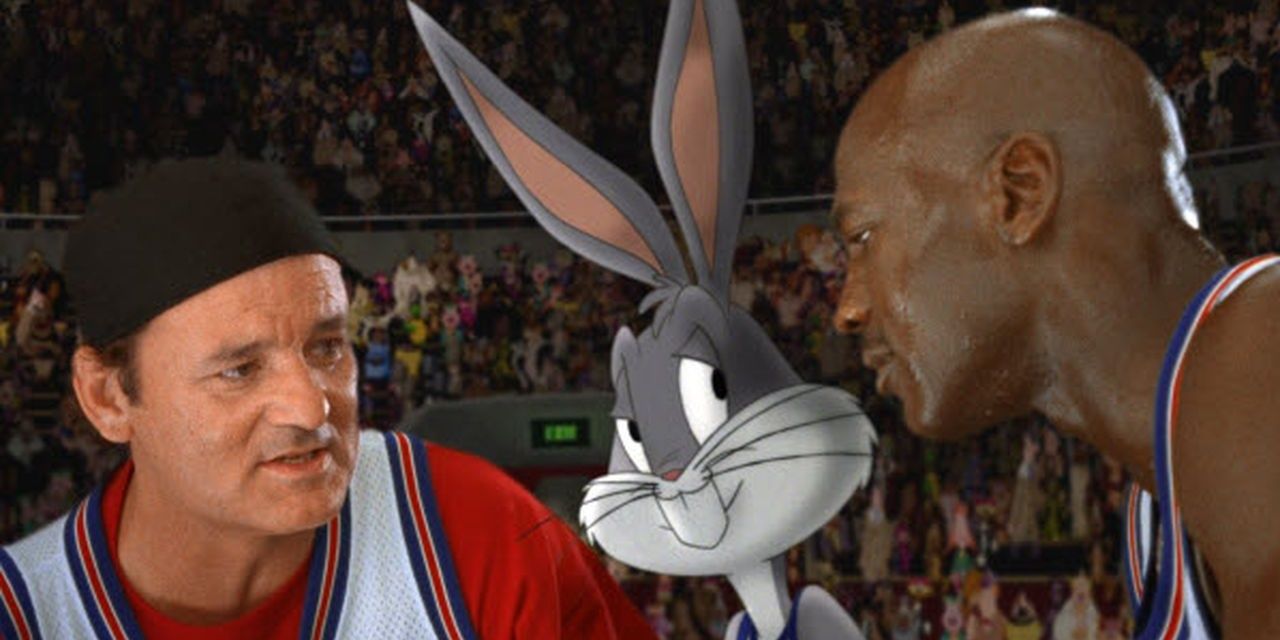 Bugs Bunny on court in Space Jam