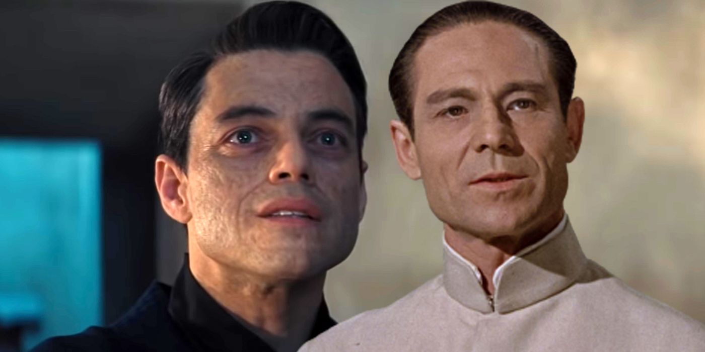 Rami Malek in No Time to Die and Dr No