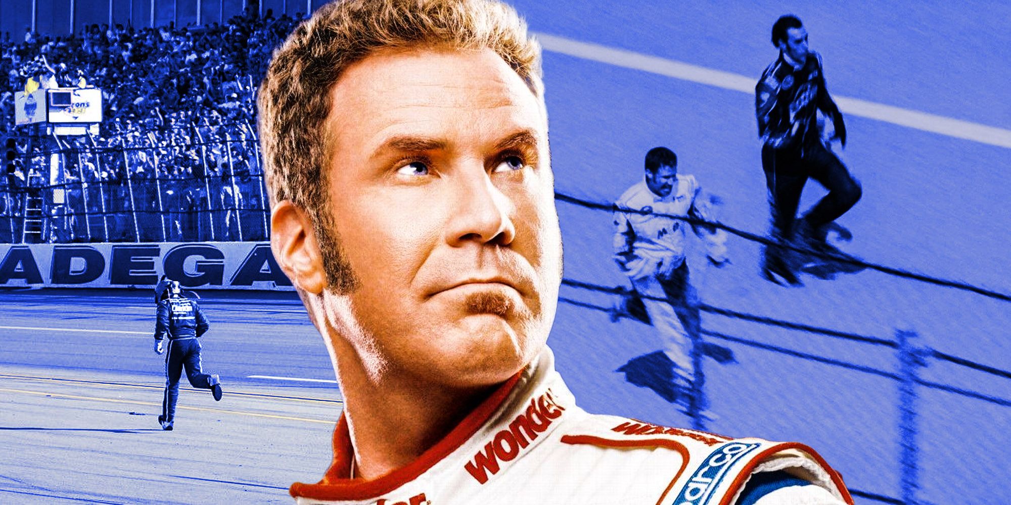 Real NASCAR Race Copied will Ferrell Talladega Nights the ballad of Ricky bobby