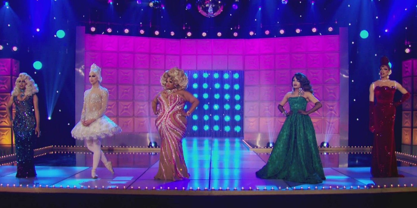 The Top 5 of RuPaul's Drag Race Season 11 competing in the Best Drag runway category.