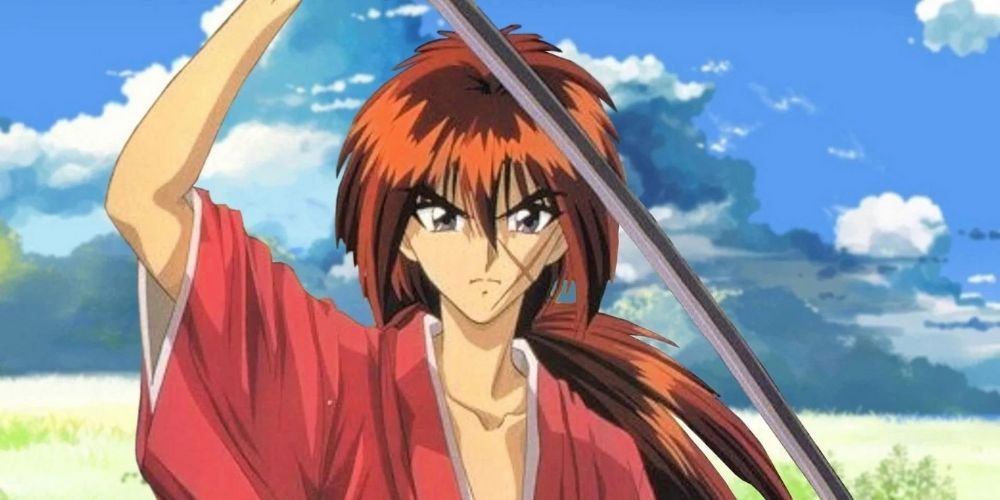 Kenshin Himura with his sword in Rurouni Kenshin