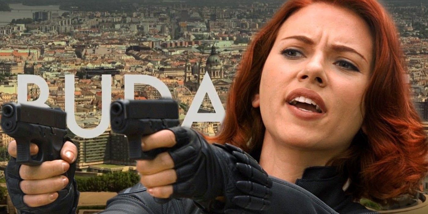Scarlett Johansson as Natasha Romanoff in Black Widow Budapest