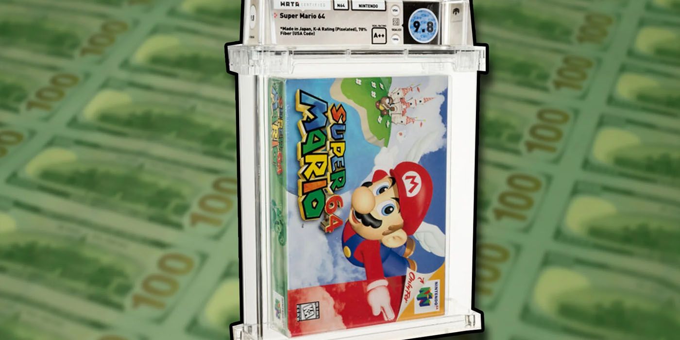 Sealed Super Mario 64 Cartridge Sells For $1.5 Million