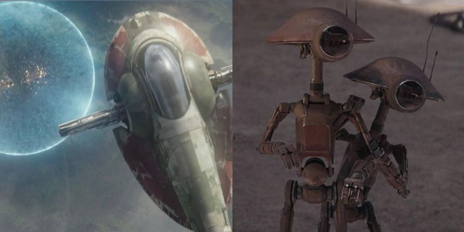 Seismic charge and pit droids in The Mandalorian