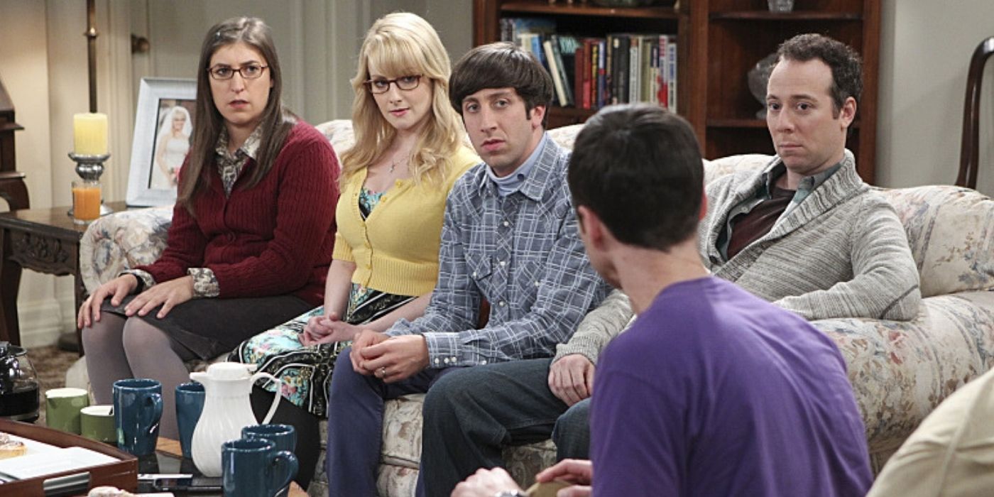 Sheldon visits Howard's house with the group of friends during Leonard's wedding on TBBT