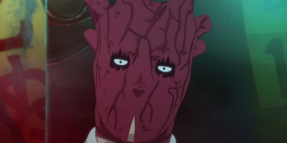 Shin wearing his mask in Dorohedoro