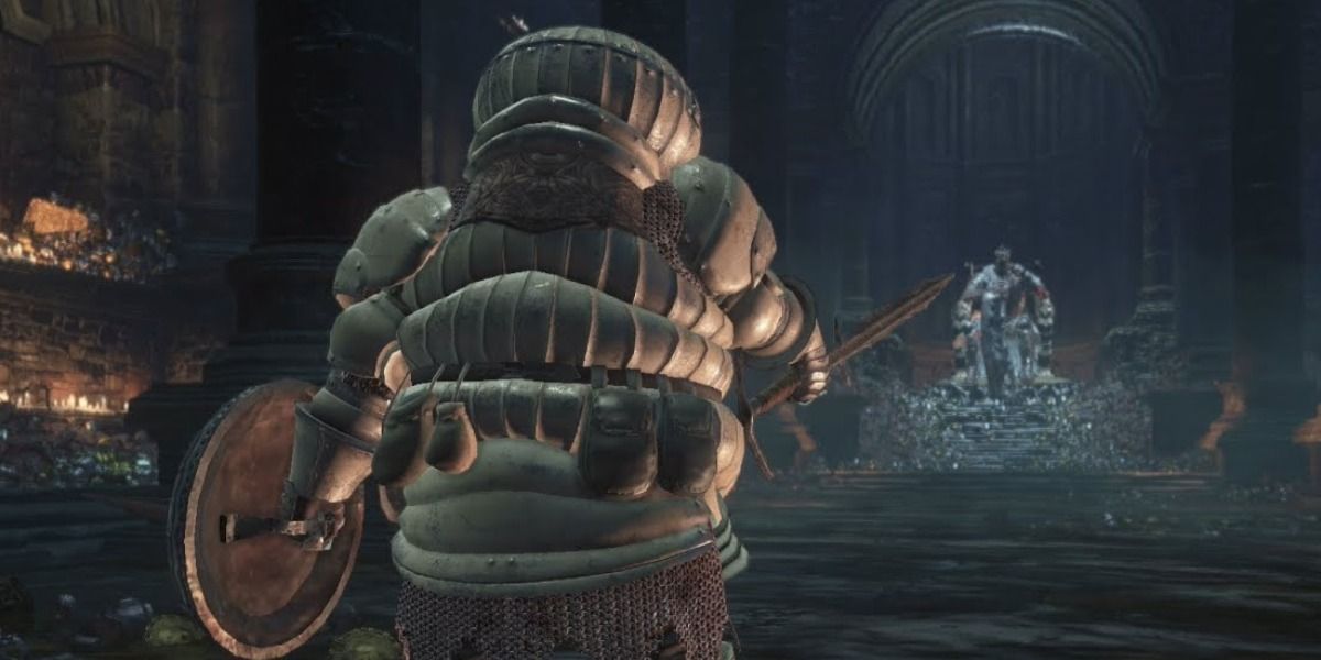 Siegward of Catarina coming to fulfill his promise to Yhorm