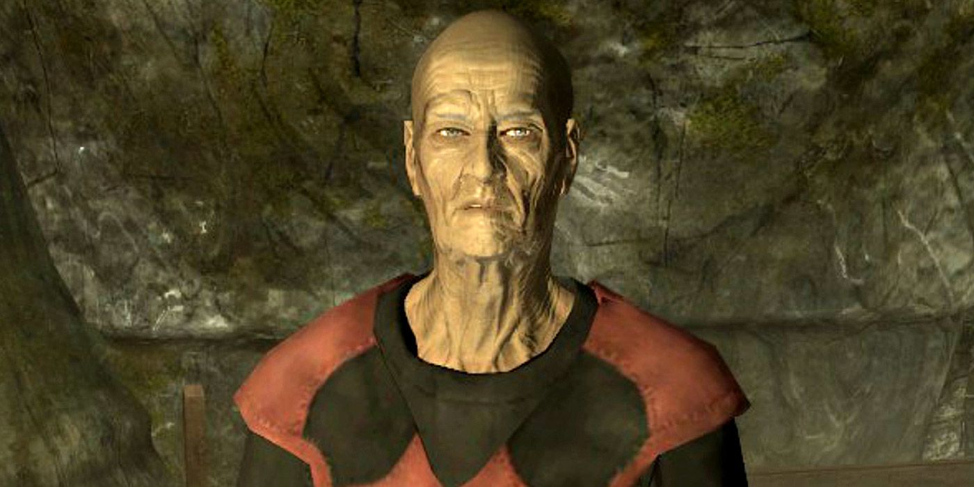Festus Krex, um membro da Dark Brotherhood em Skyrim