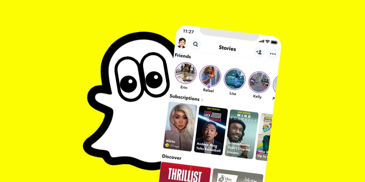 Aplikasi Snapchat dengan mata