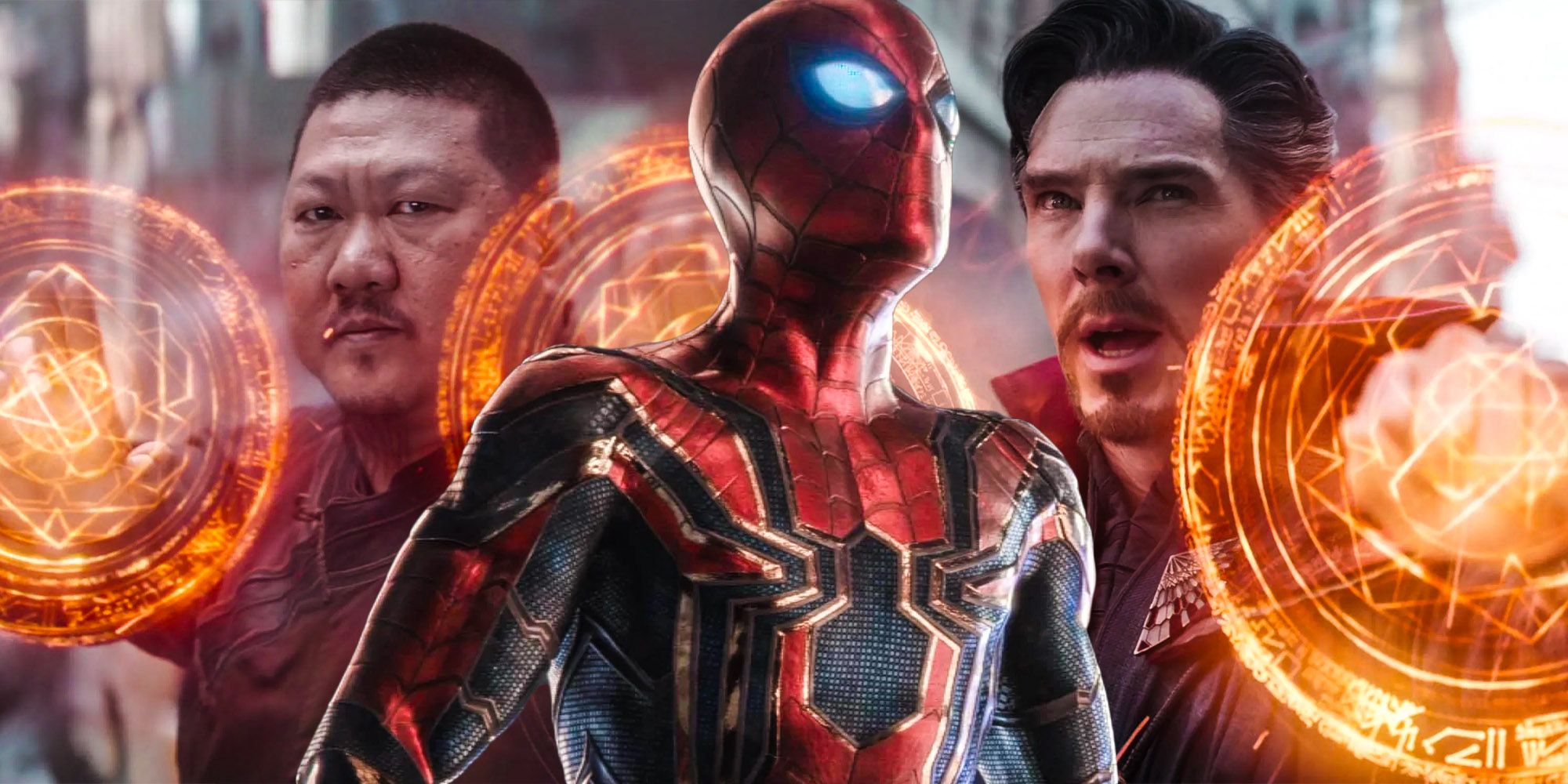 Spiderman no way home New Iron spider suit Wong Dr Strange