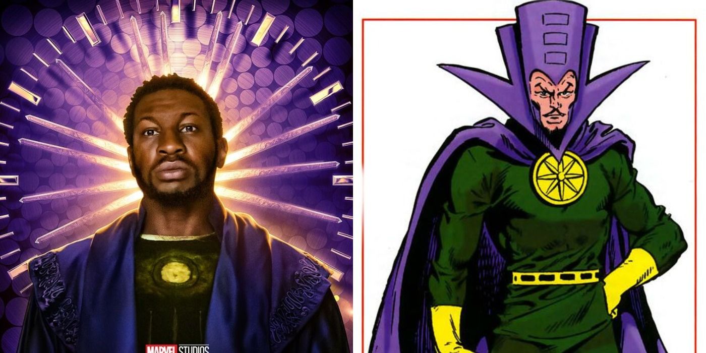 Split image of He Who Remains from MCU and Immortus from comics