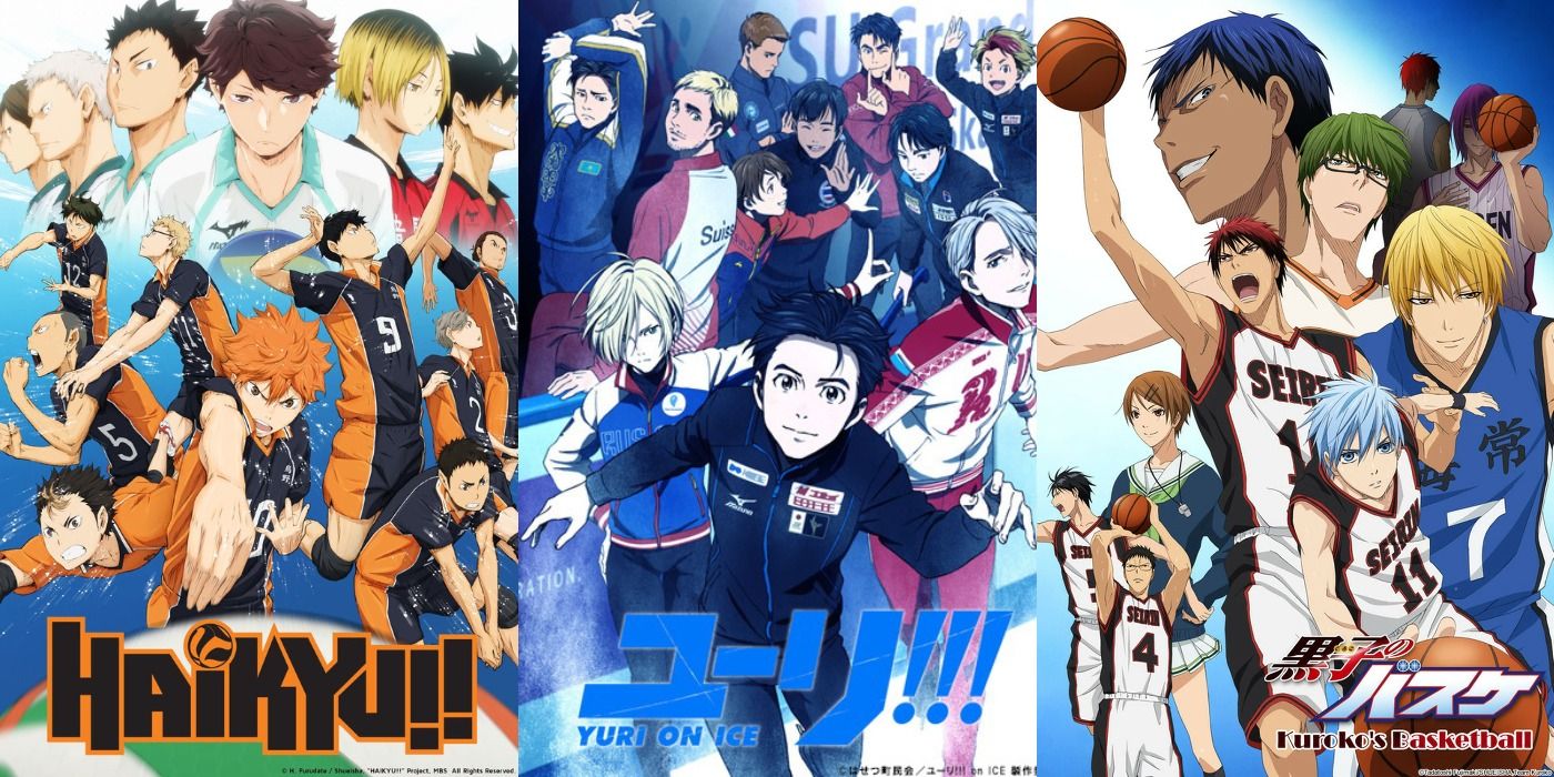 Sports anime split feature image.