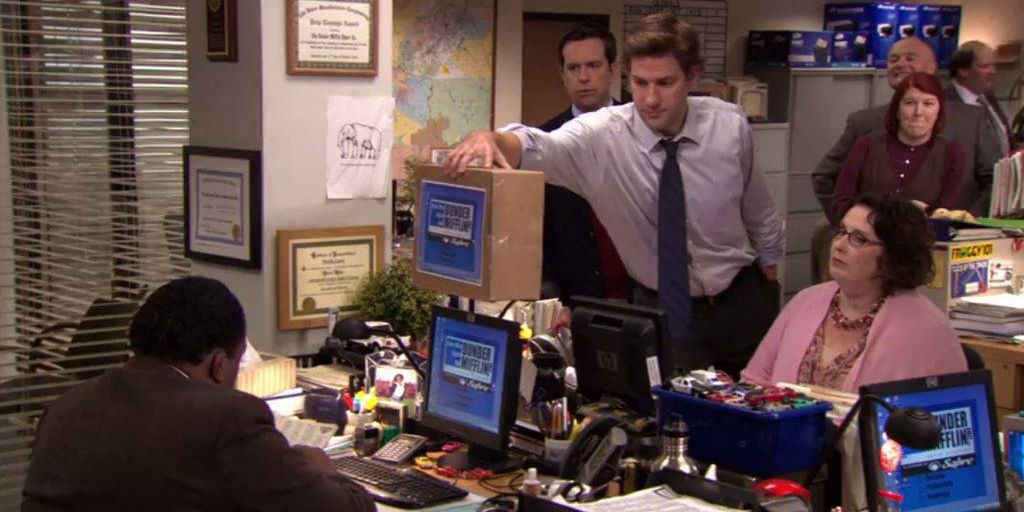 Stanley doesn't notice anything in The Office