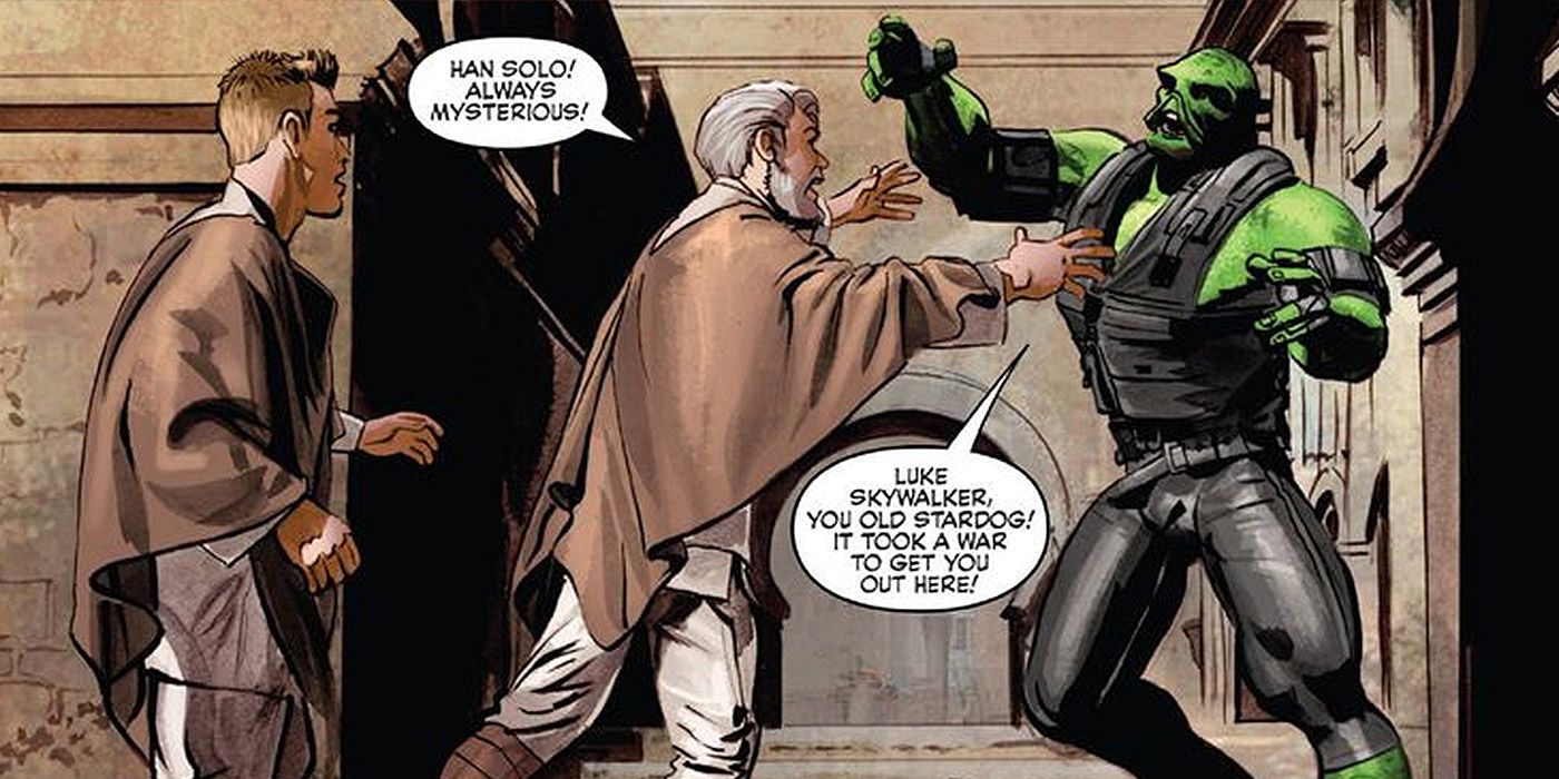 Luke Skywalker visits a very different Han Solo in Dark Horse's Original Screenplay Star Wars comic