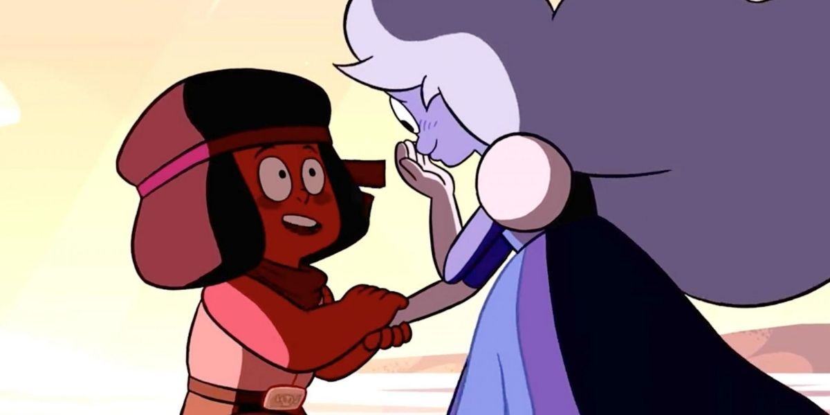 Steven Universe: Ruby and Sapphire getting engaged