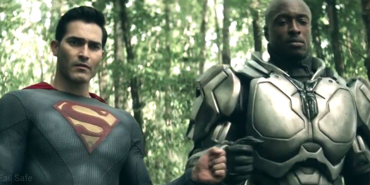 Superman and John Henry in the woods in Superman and Lois