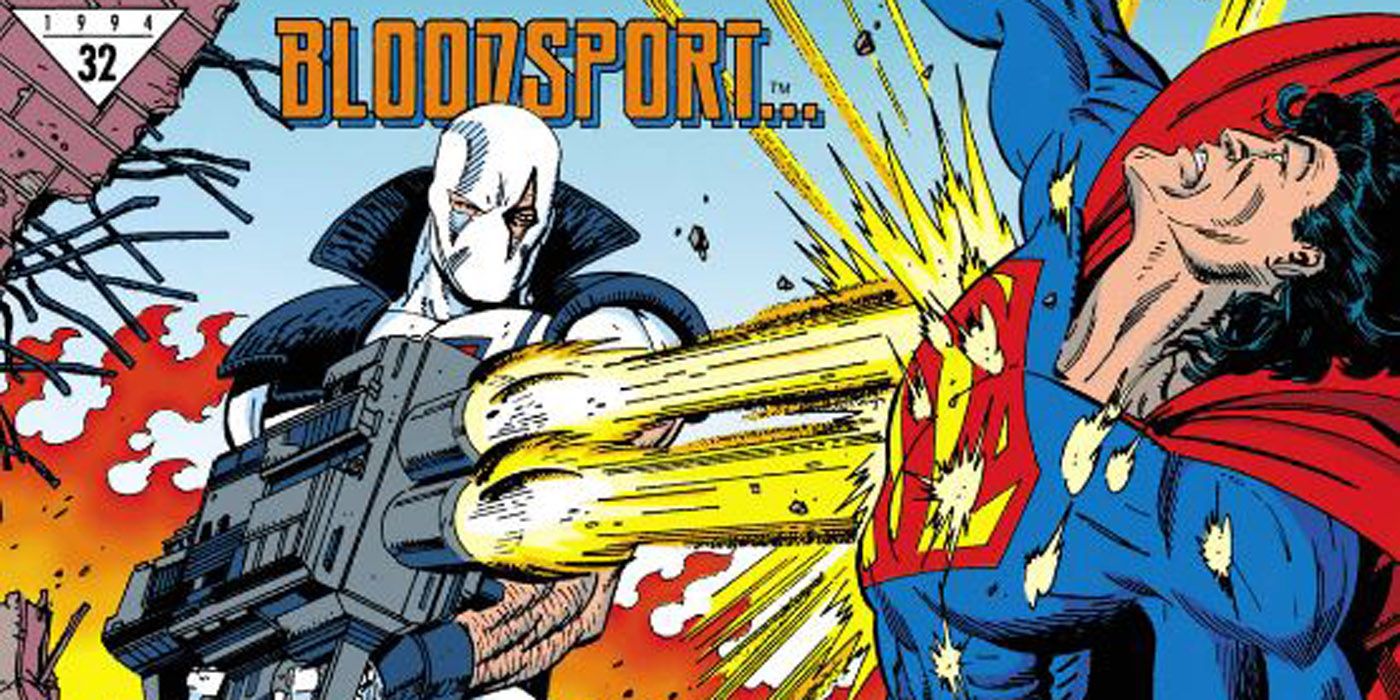 Superman vs Bloodsport on Action Comics 702