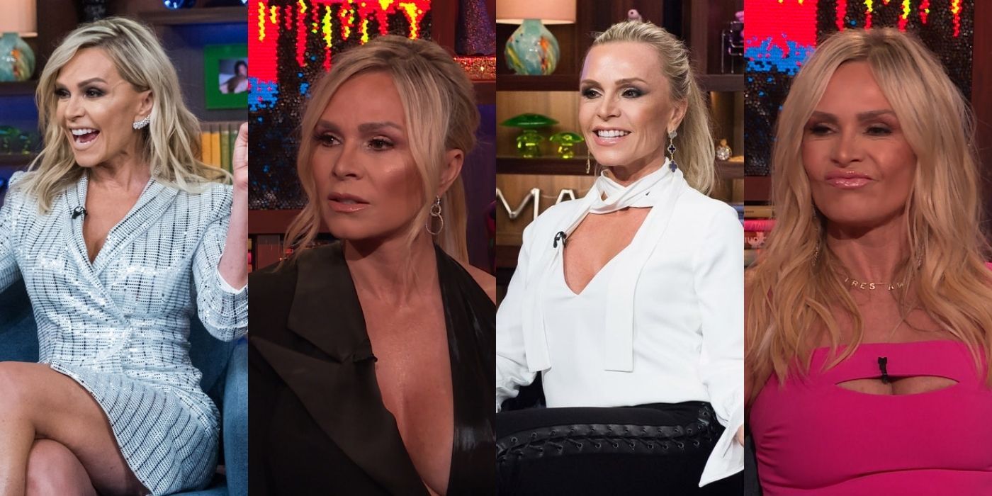 Tamra Judge on different episodes of WWHL