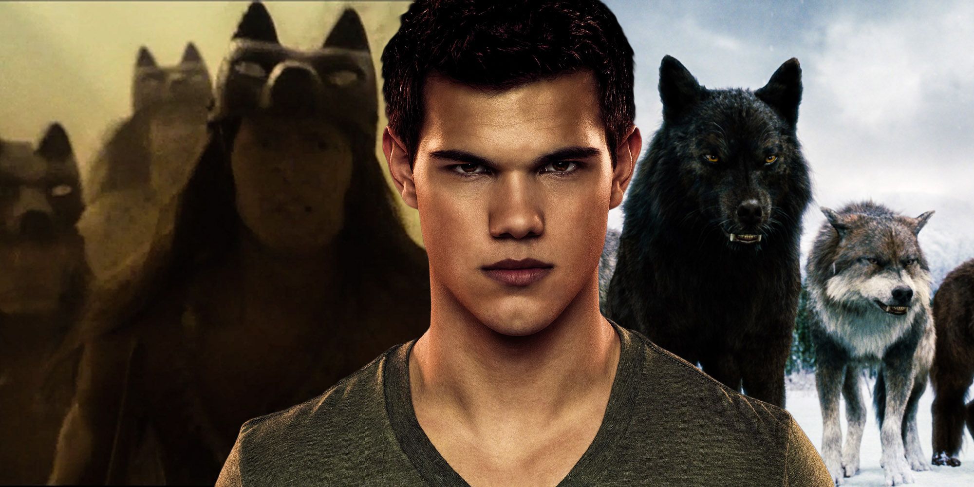 Taylor lautner Jacob Black twilight Shapeshifters vs children of the moon werewolves