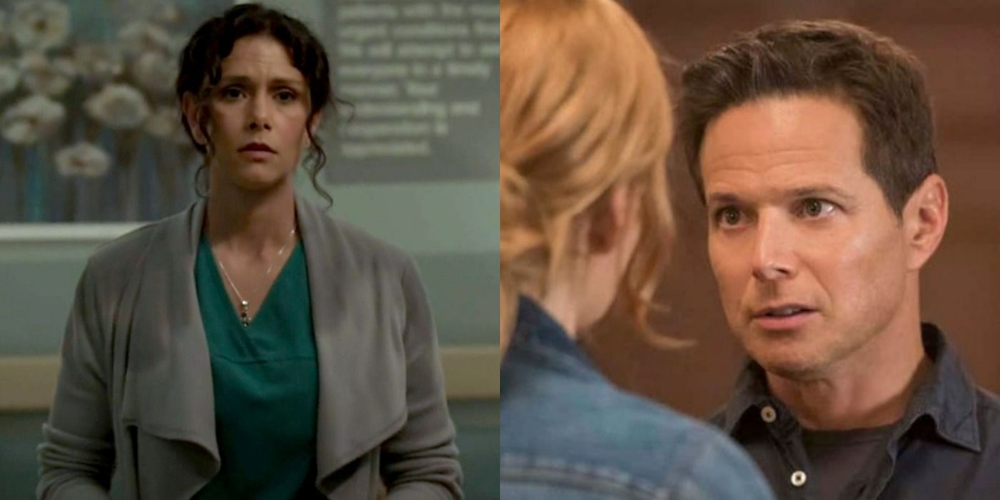 A split image of Melissa in Teen Wolf and Carson in Nancy Drew
