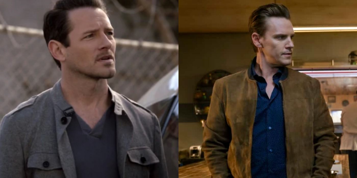 A split image depicts Peter in Teen Wolf and Ryan in Nancy Drew