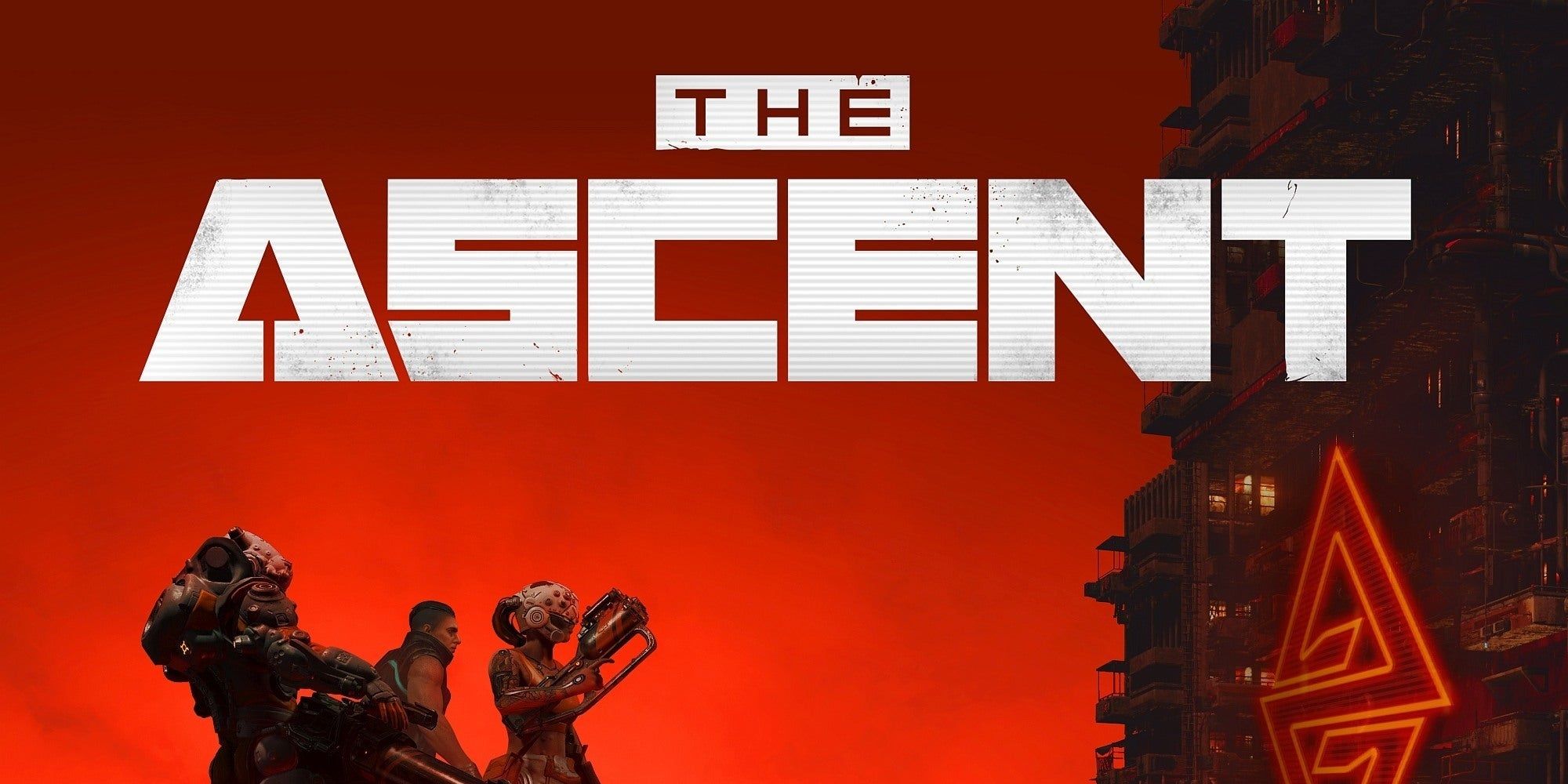 The official logo and title screen for The Ascent