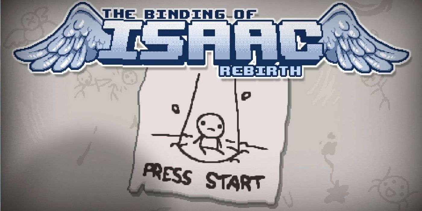 The starting screen of The Binding of Isaac Rebirth video games