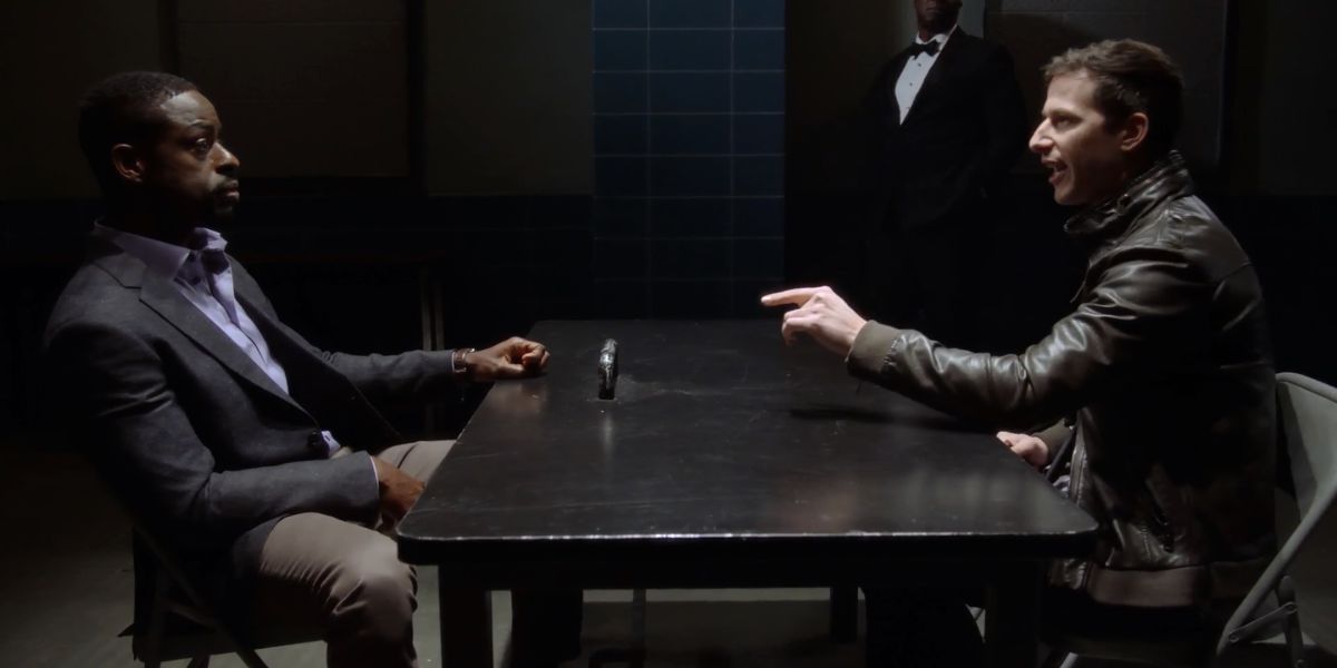 Jake interrogating Philip Davidson on Brooklyn Nine-Nine