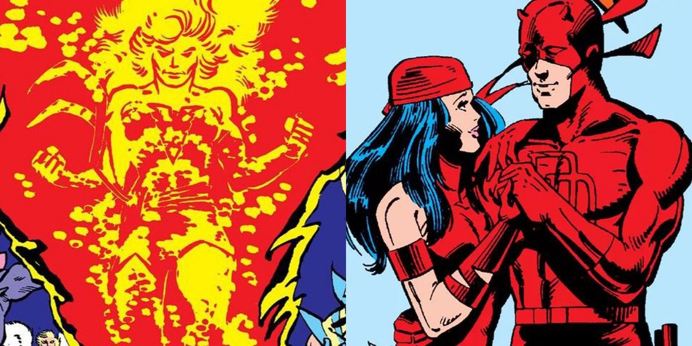 The Dark Phoenix and Daredevil with Elektra.