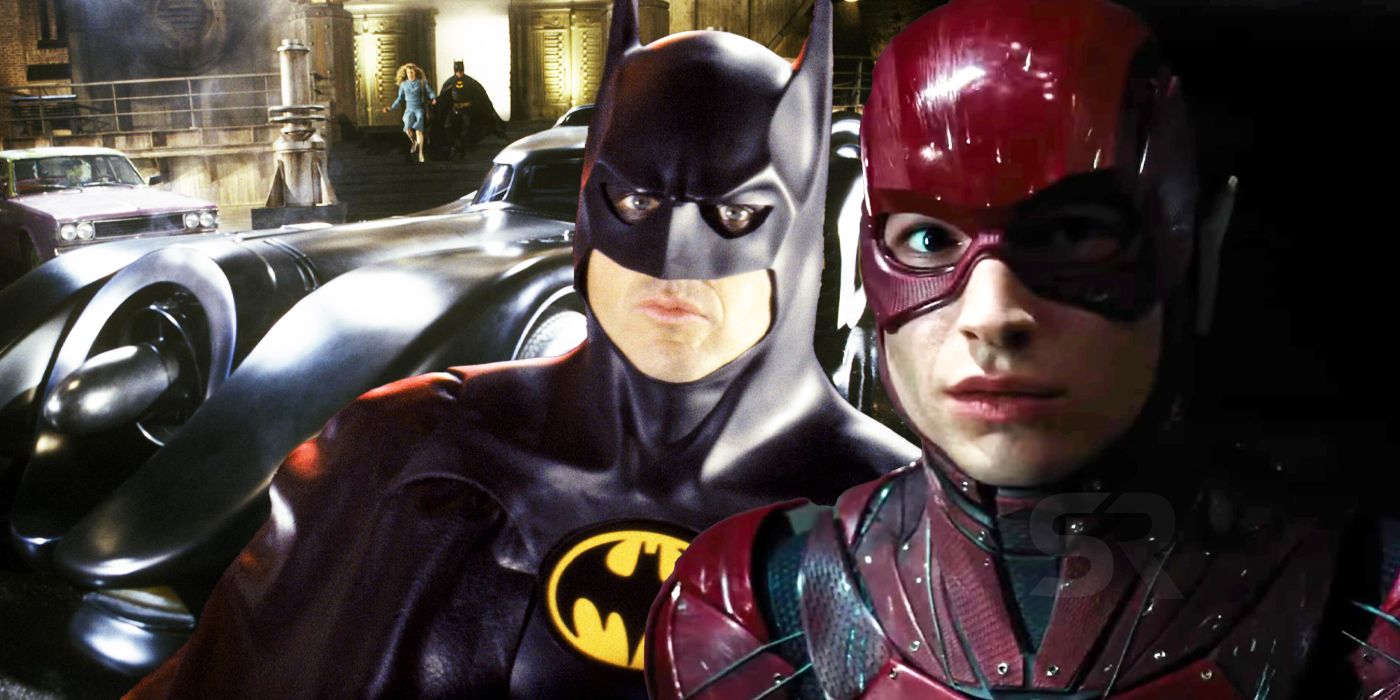 The Flash why KEaton Batman same Batmobile Burton movies