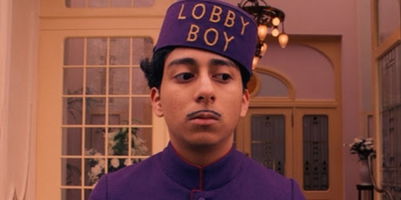 Zero Moustafa in his Lobby Boy costume in The Grand Budapest Hotel