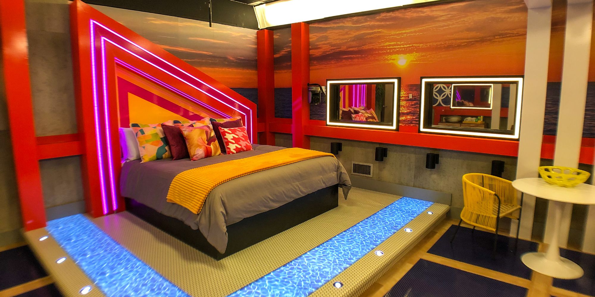 The Head of Household room is unoccupied and tidy on Big Brother.