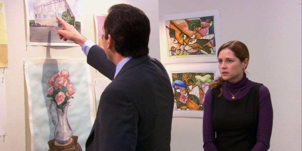 Michael and pam at the art show