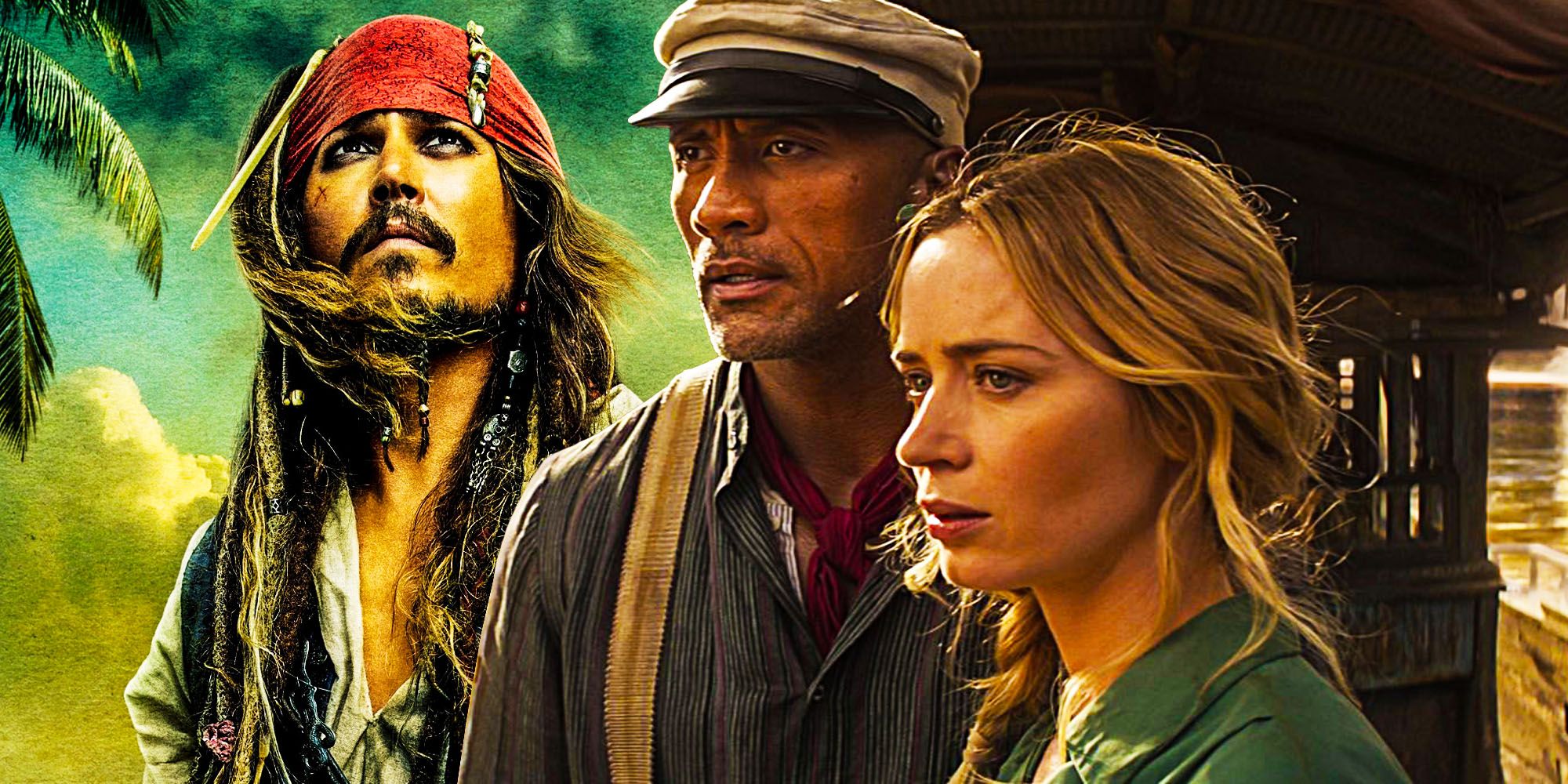 The Rock Emily blunt Jungle Cruise replace Pirates of the caribbean
