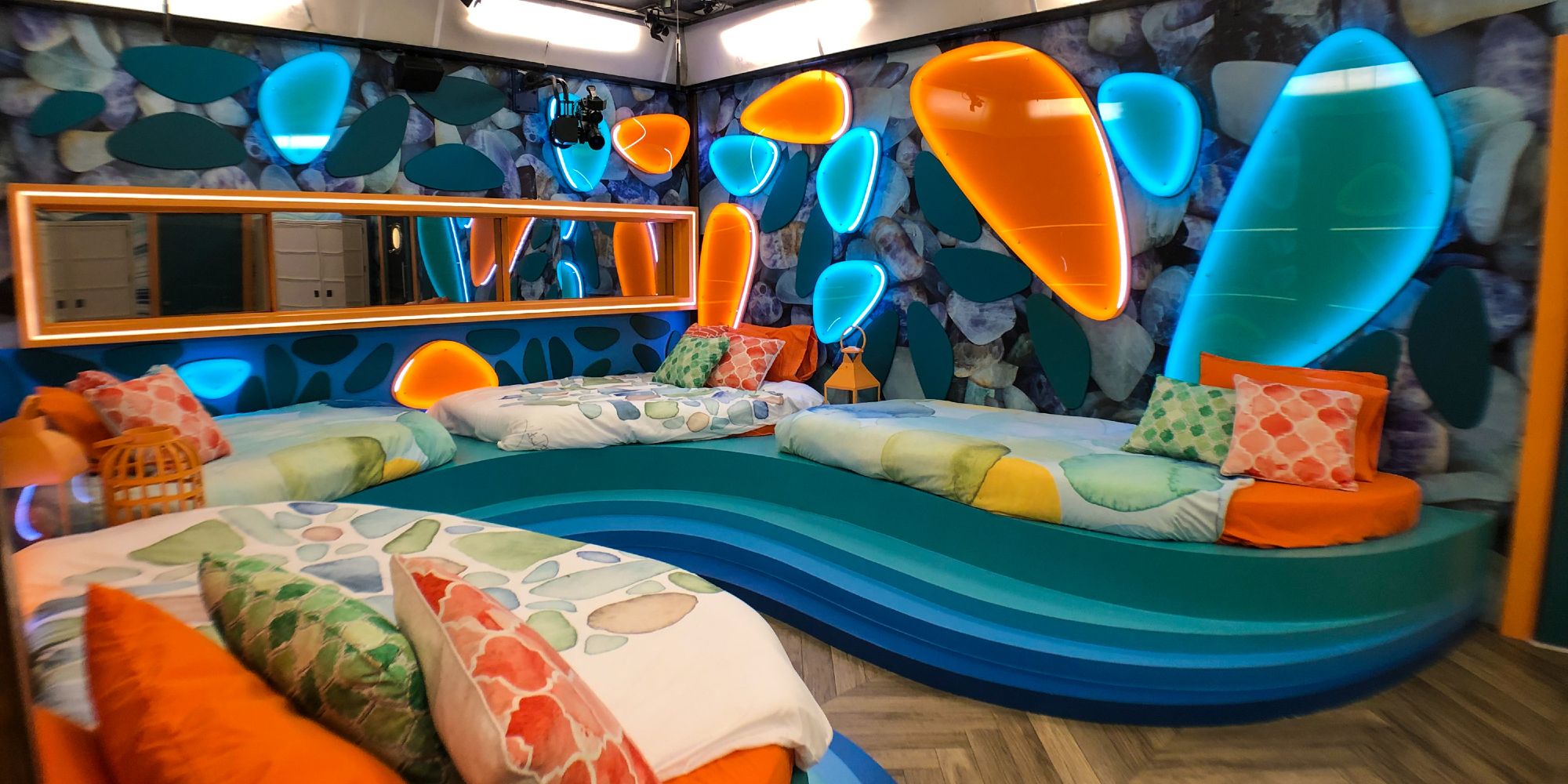 The Sea Glass bedroom from the 23rd season of Big Brother.