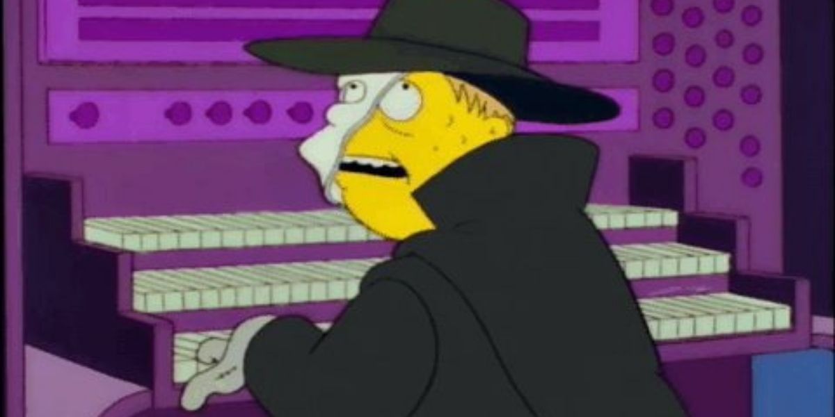 Future Martin Prince playing the organ a la Phantom of the Opera in The Simpsons