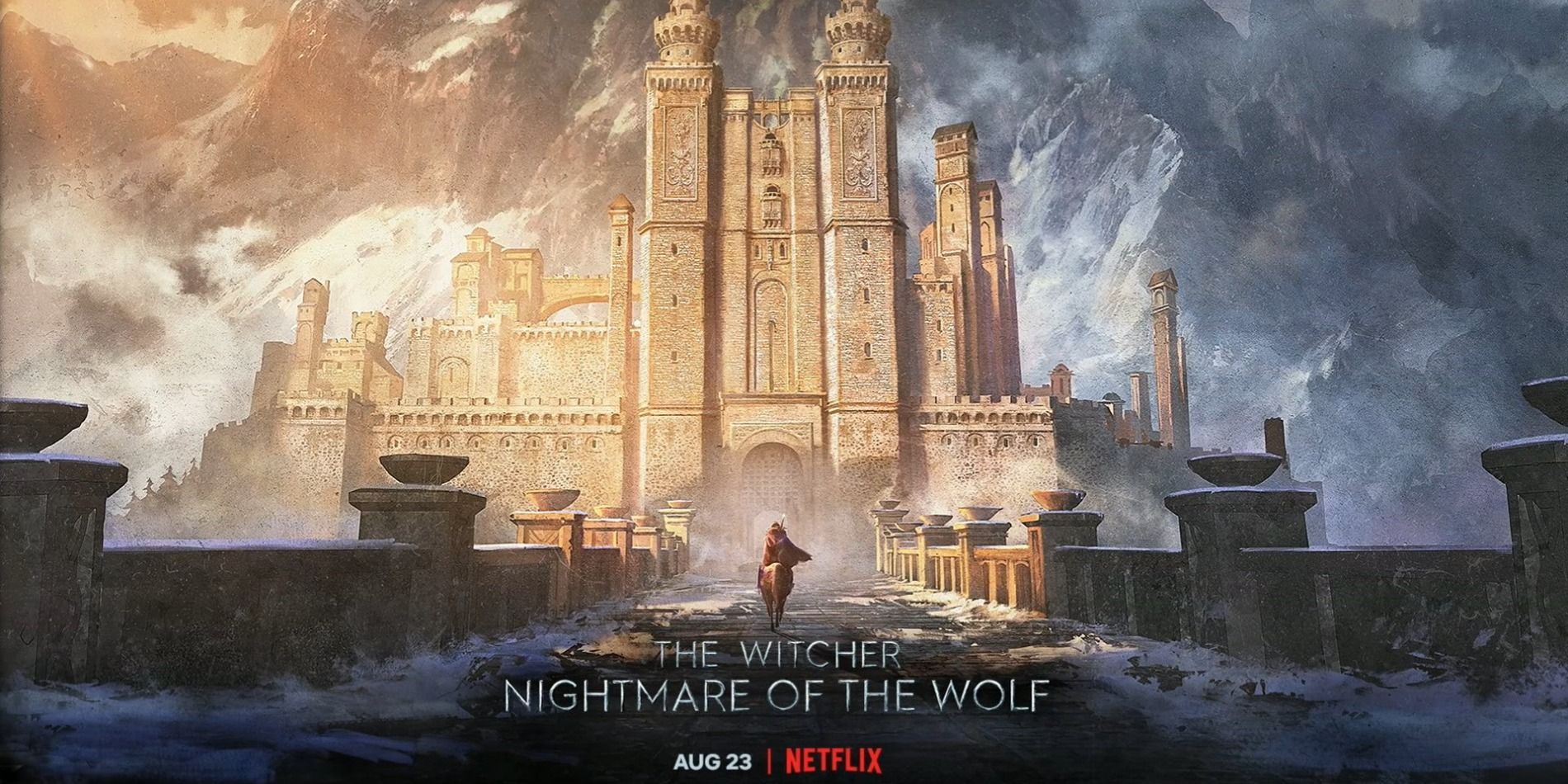 Art for the upcoming animated movie prequel The Witcher: Nightmare of the Wolf