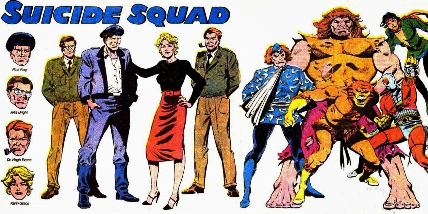 The original Suicide Squad on a DC ad banner.