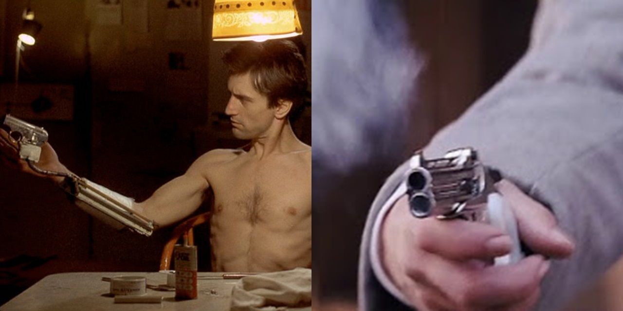 The sleeve guns in Taxi Driver and Django Unchained