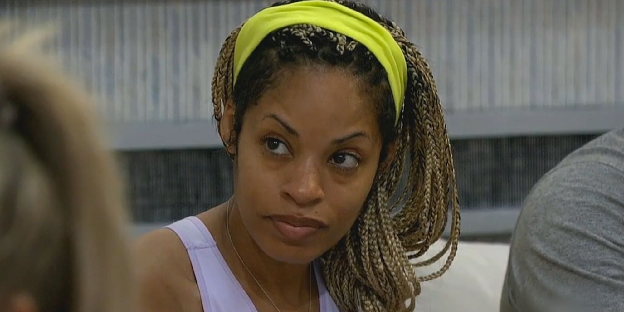 Tiffany Mitchell on Big Brother 23 wearing a headband