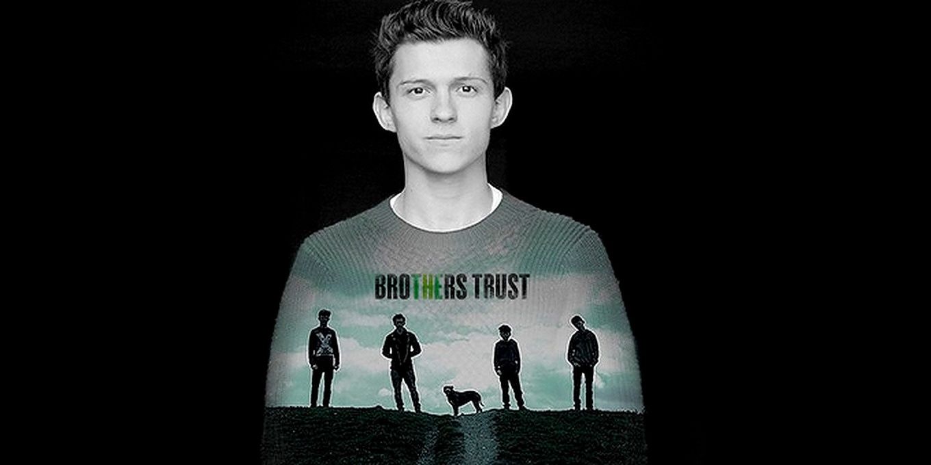 The Brothers Trust logo with Tom Holland on the front