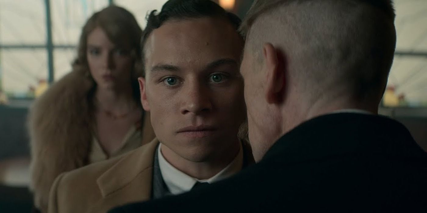 Tommy Shelby berates Michael and tells him to leave after Michael proposes he takeover Shelby Company ltd. in Peaky Blinders